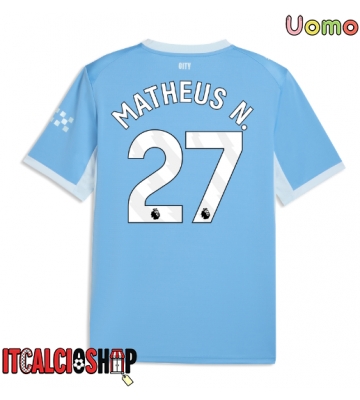 Manchester City Matheus Nunes #27 Prima Maglia 2026-27 Manica Corta